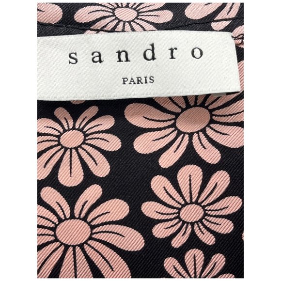 SANDRO Helia Silk Top Size 3/ - Picture 7 of 8